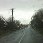pluie sur la route